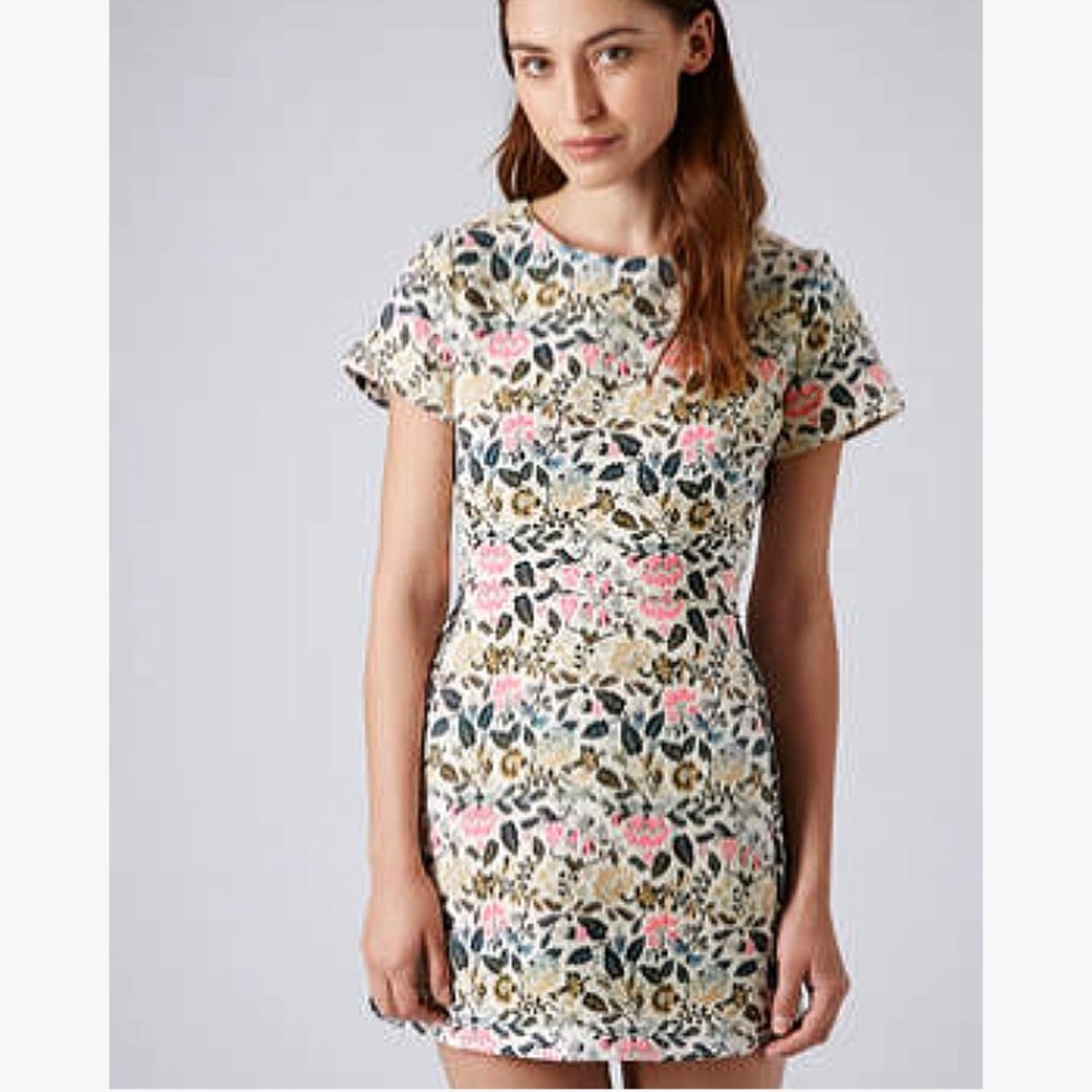 Topshop Floral Skater Dress